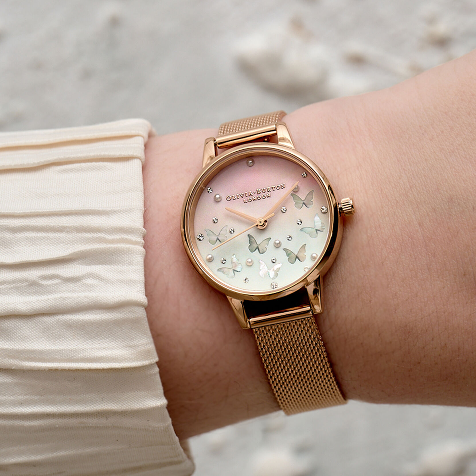 Classics 23mm Blush & Rose Gold Bracelet Watch | Olivia Burton London