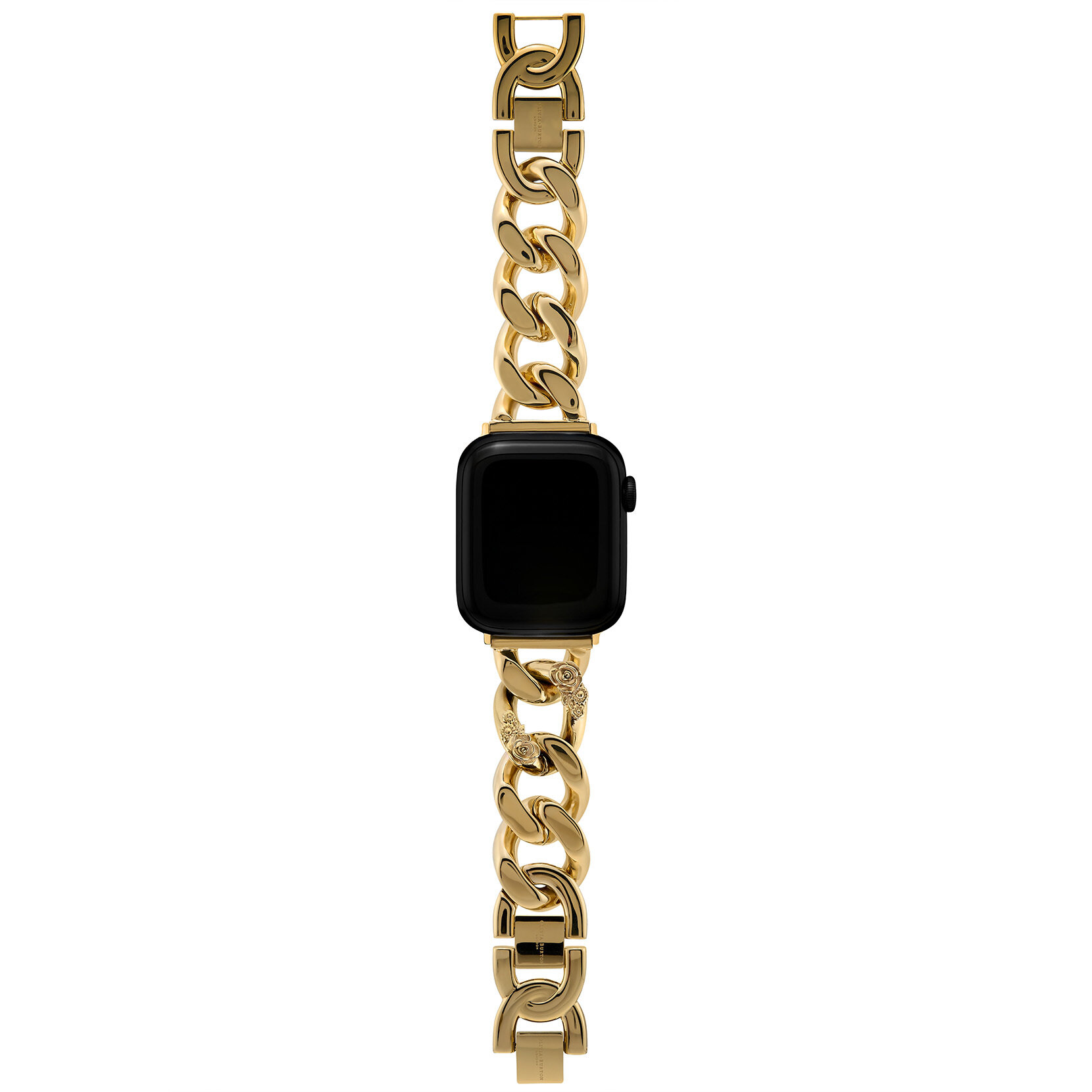 Olivia Burton Gold Floral Link Smart Watch Bracelet Strap