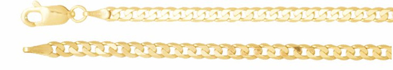 Cecily 14K Yellow Gold Curb Chain Necklace