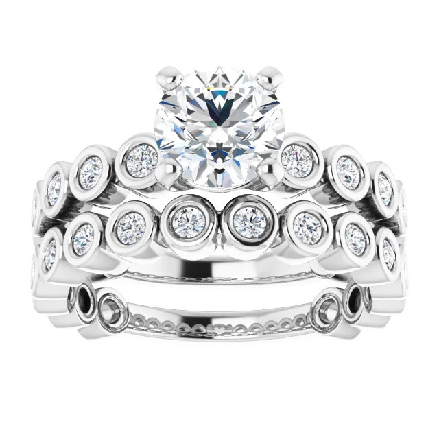 Lindsay Straight Bezel Diamond Wedding Ring (1/3 TCW)