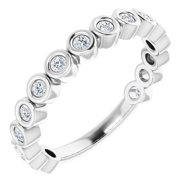 Lindsay Straight Bezel Diamond Wedding Ring (1/3 TCW)