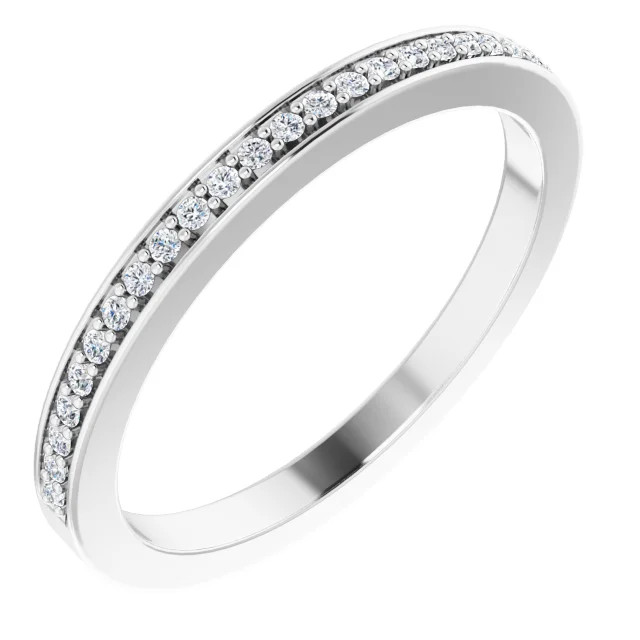 Harriette Straight Channel Set Diamond Wedding Ring (1/6 TCW)