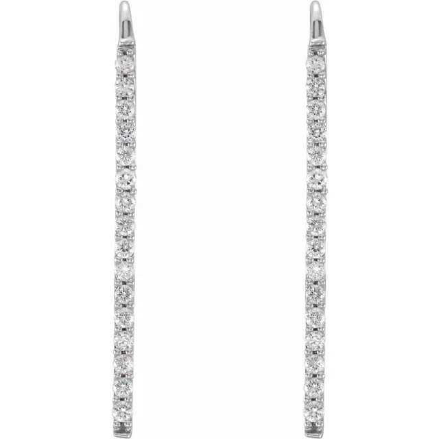 Augustine 14K Gold Diamond Bar Drop Earrings (1/3 TCW)