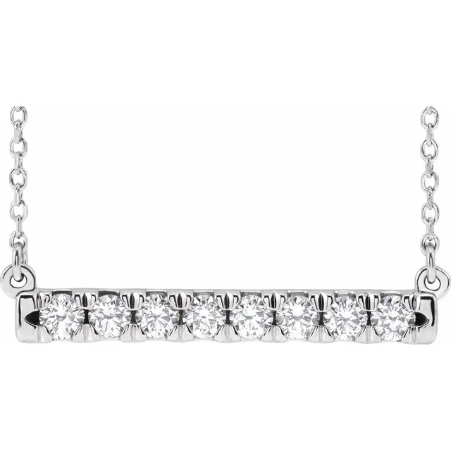 Pippa 14K Gold Diamond Bar Pendant Necklace (1/2 TCW)