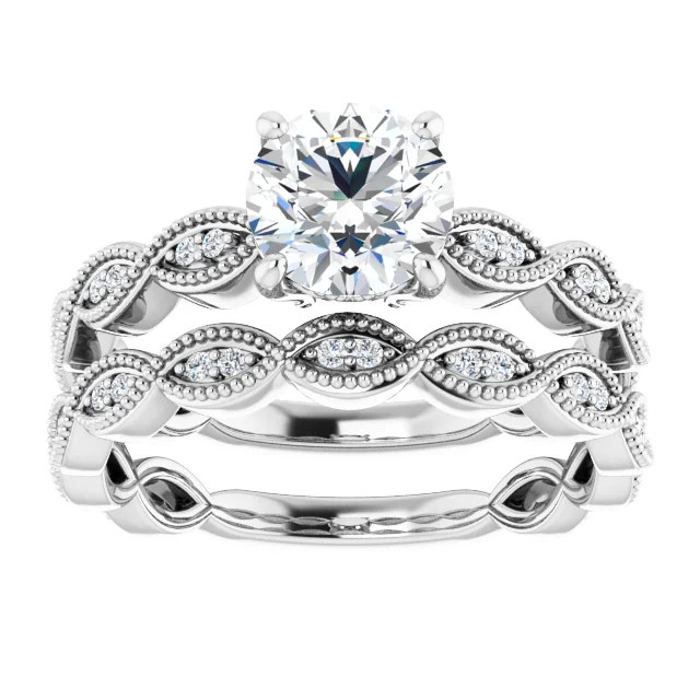 Selma Vintage-Inspired Diamond Wedding Ring (1/10 TCW)