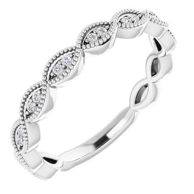 Selma Vintage-Inspired Diamond Wedding Ring (1/10 TCW)