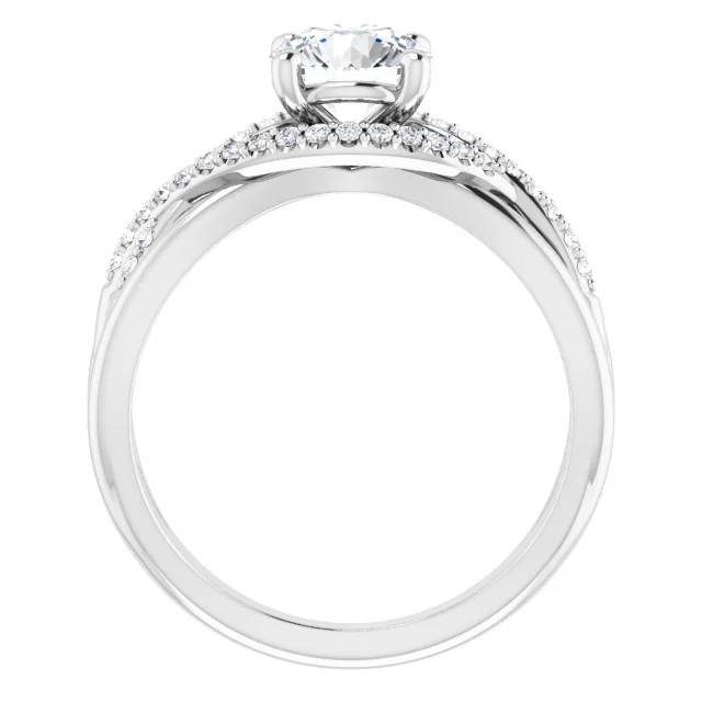 Lorelei Criss Cross Preset Engagement Ring