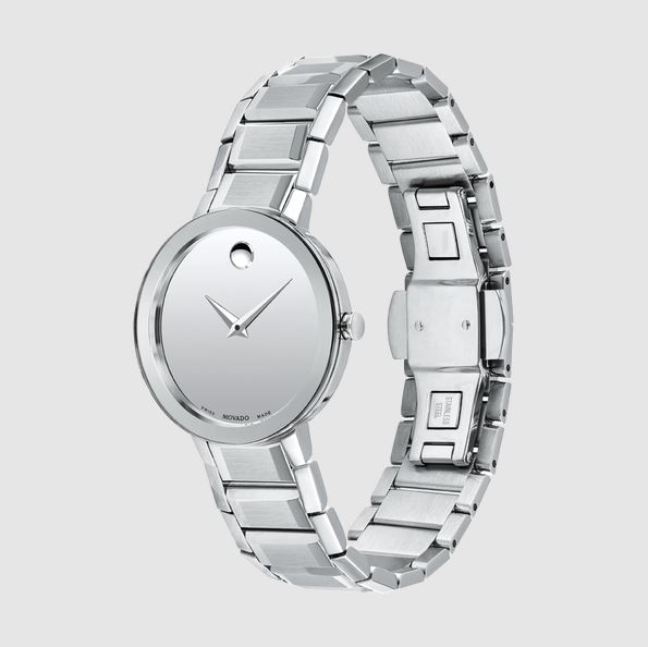 Movado 28MM Silver Sapphire Women's Watch