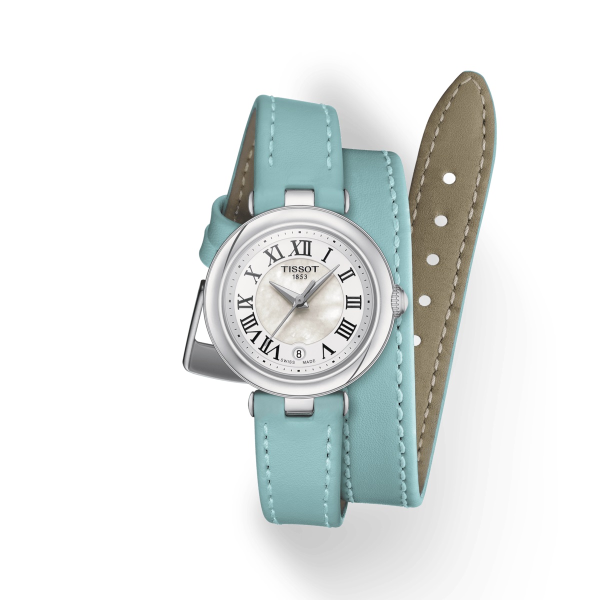 Tissot 26MM Bellissima Double Wrap Blue Women's Watch