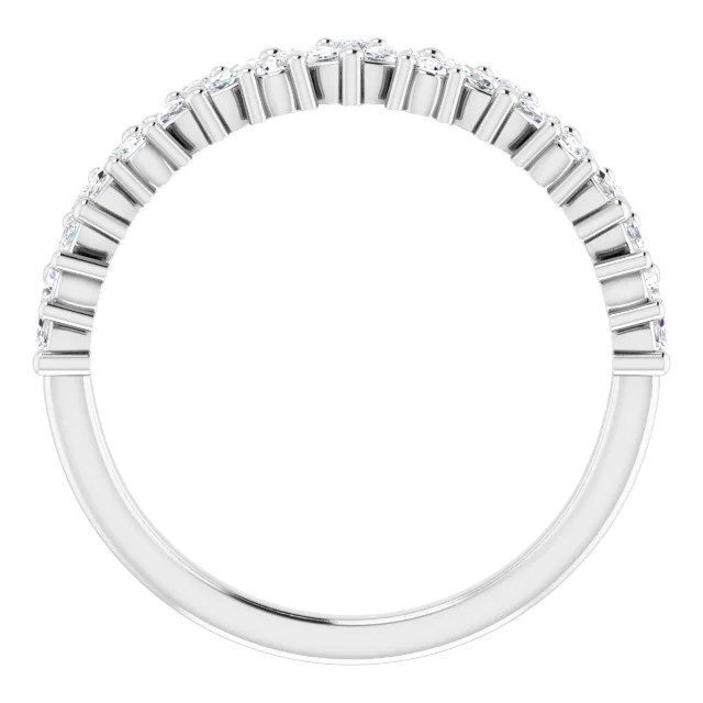 Mackenzie Marquise & Round Diamond Cluster Anniversary Ring (1/2 TCW)