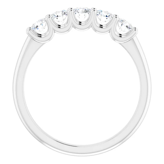 Genesis 5-Stone Round Diamond Anniversary Ring (5/8 TCW)