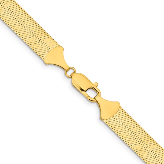 10.00mm 14K Yellow Gold Herringbone Chain