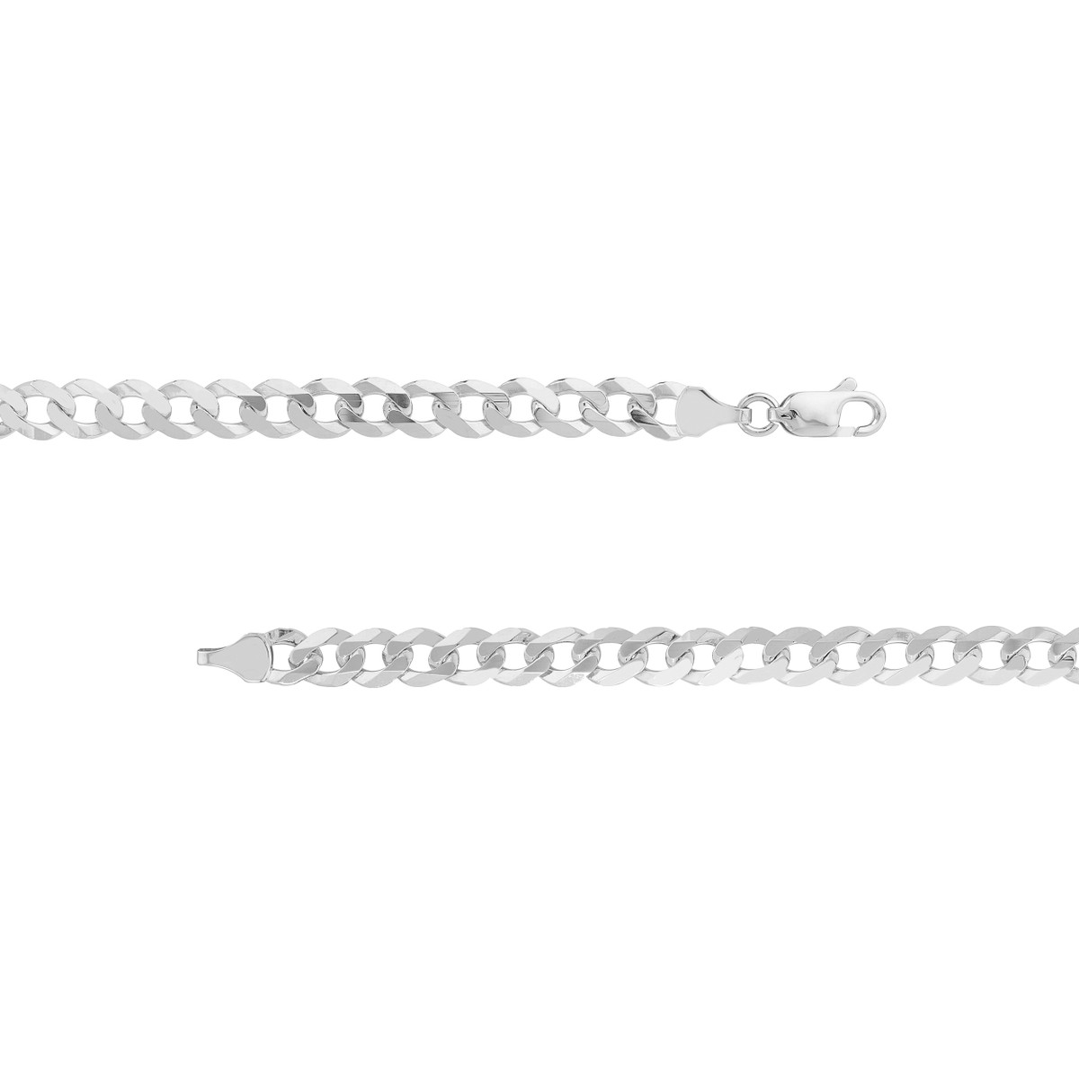 7MM 14K Gold Curb Chain Bracelet