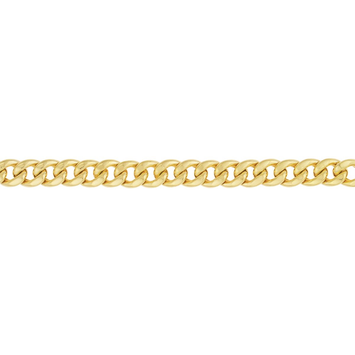 10.5MM 14K Yellow Gold Light Miami Cuban Chain Bracelet