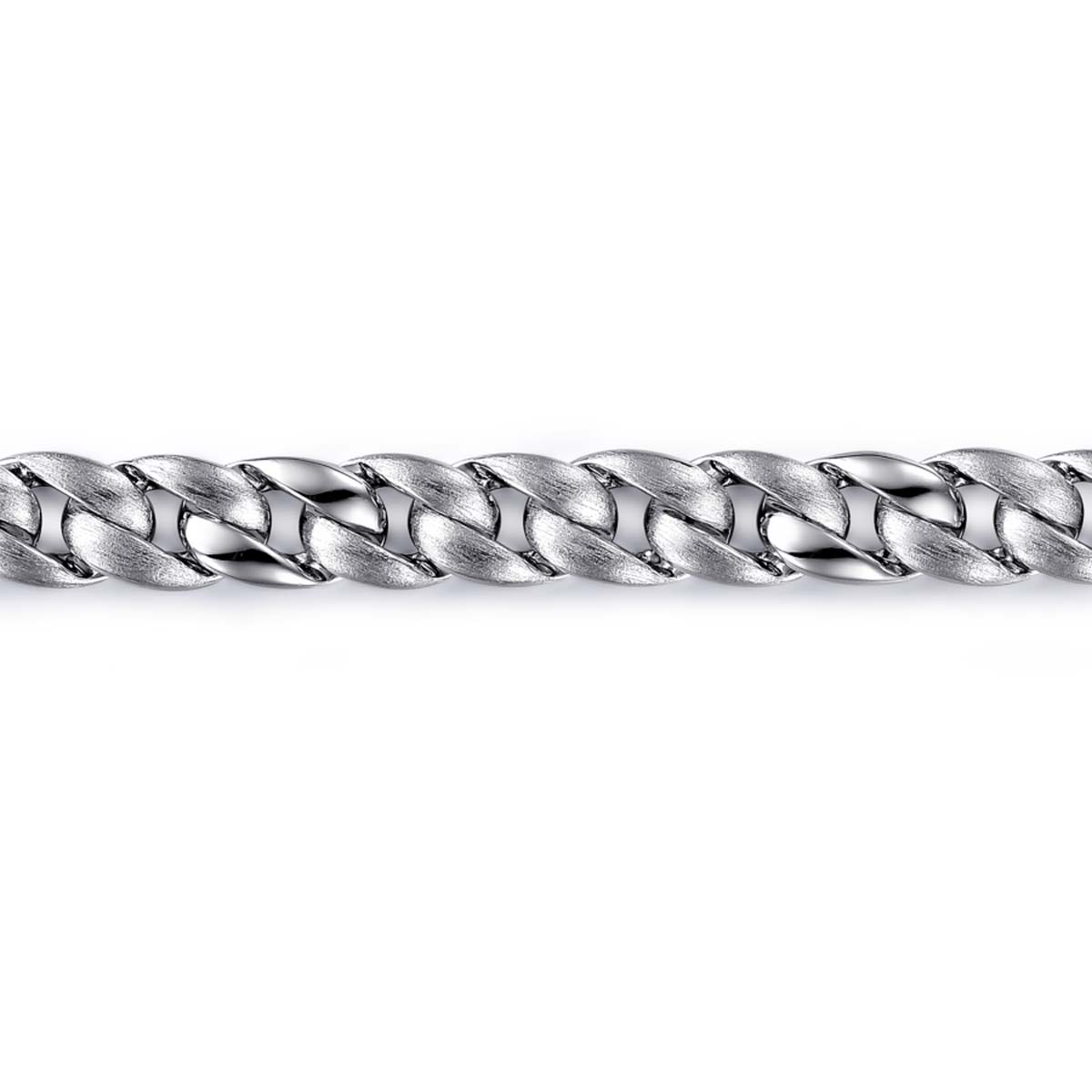 7.7MM Sterling Silver Cuban Link Chain Bracelet