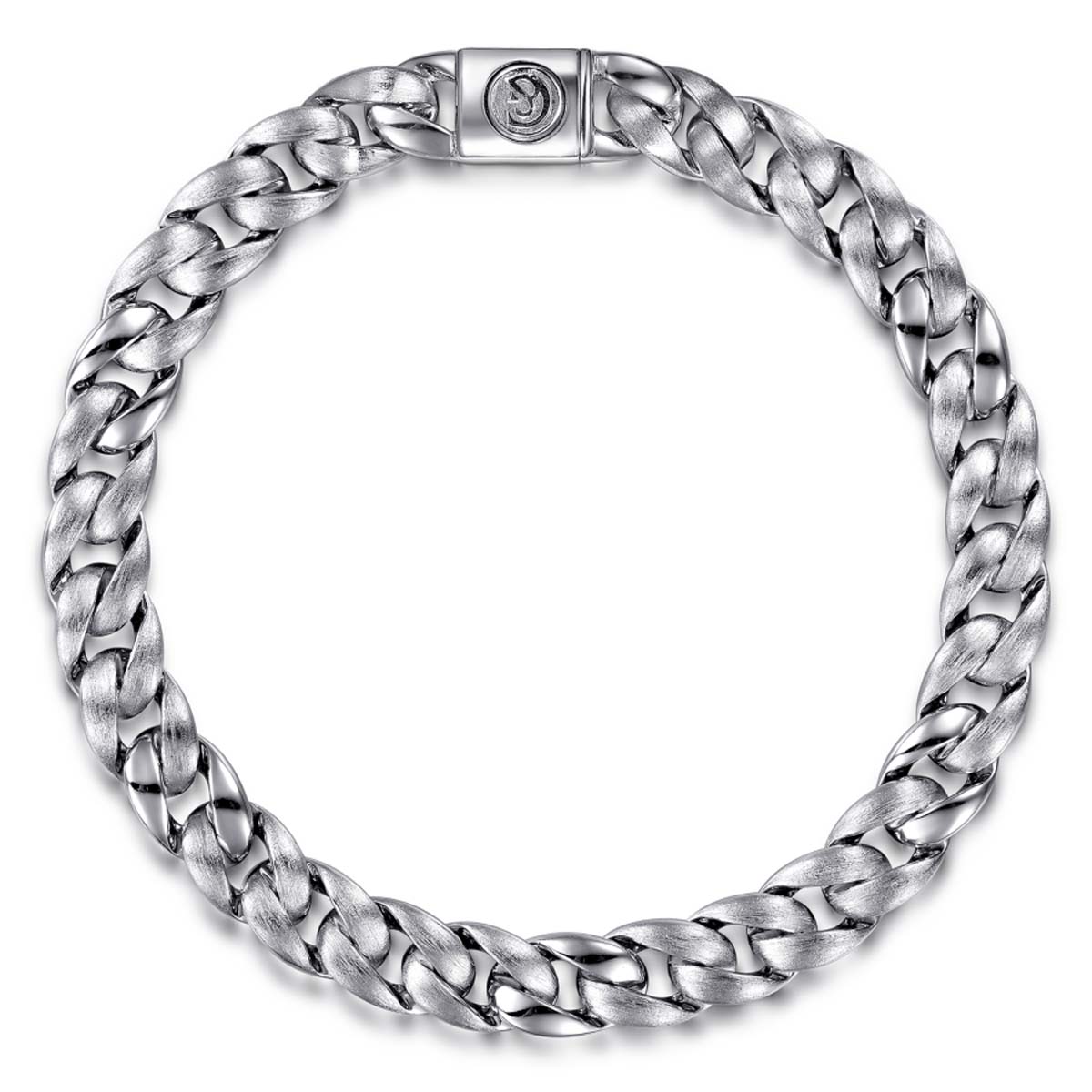 7.7MM Sterling Silver Cuban Link Chain Bracelet