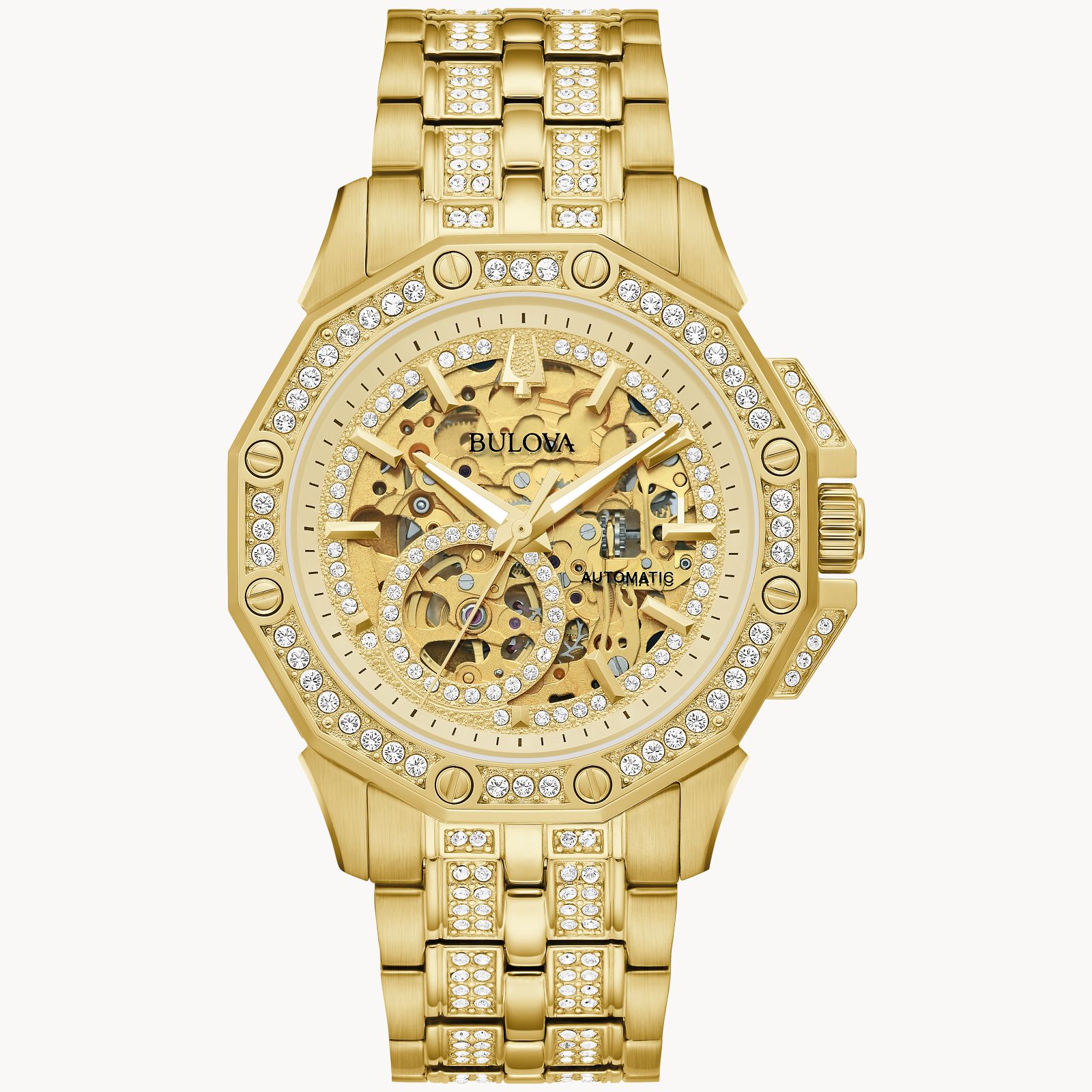 Bulova 40MM Octava Crystal Gold Men's Watch | Gage Diamonds