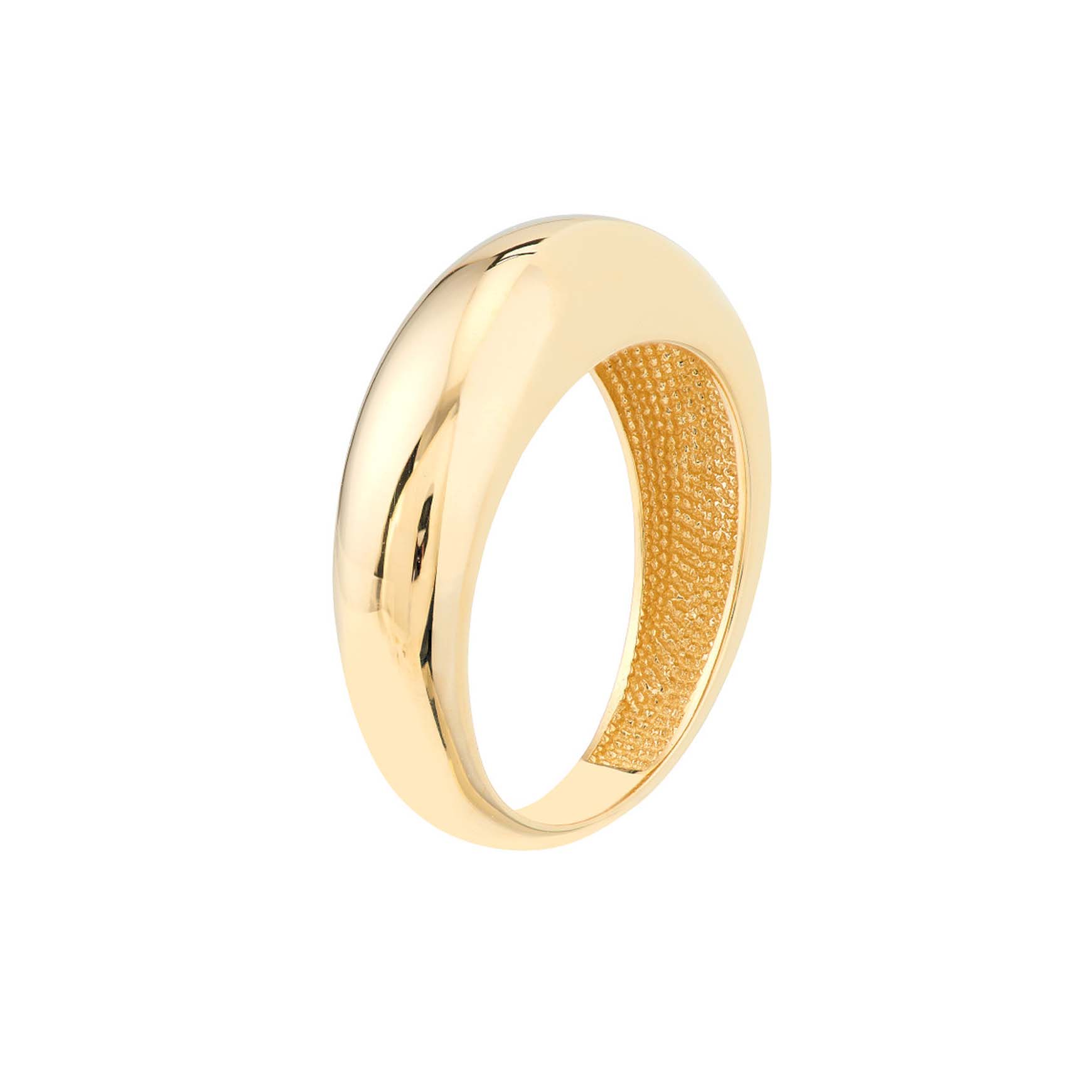 Leonna 14K Gold Domed Ring