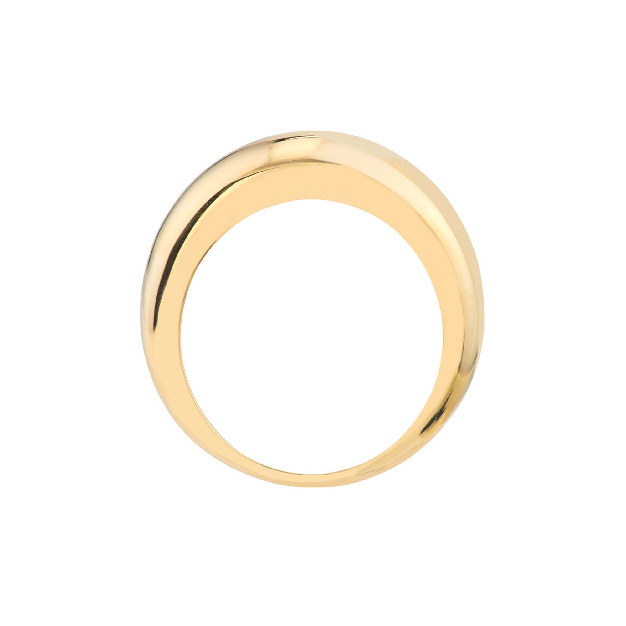 Leonna 14K Gold Domed Ring