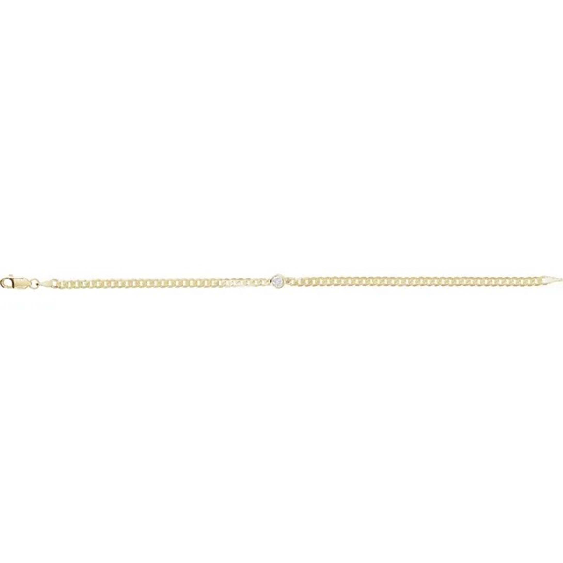 Dilyn 14K Yellow Gold Link Diamond Bracelet (1/5 TCW)