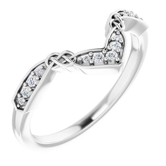 Keely Celtic-Inspired Diamond Contour Ring (1/10 TCW)