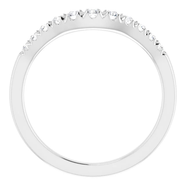 Hannah Curved Diamond Wedding Ring (1/3 TCW)