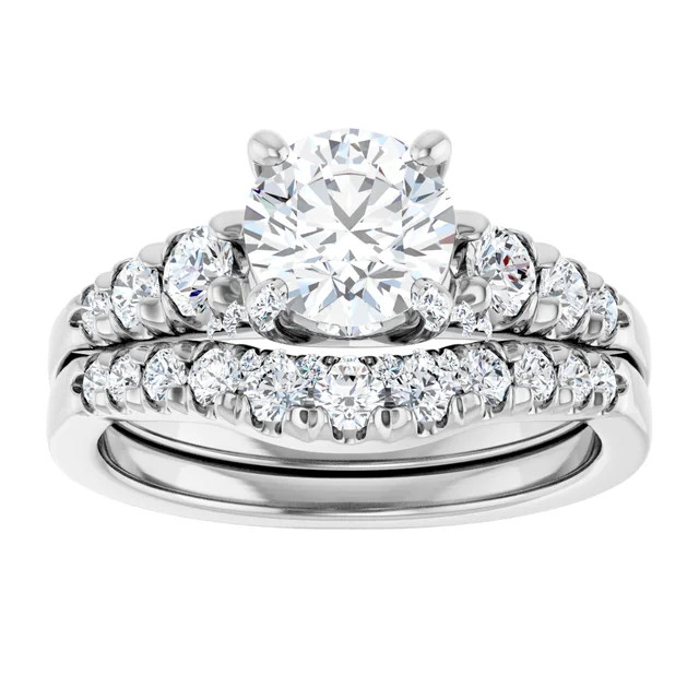 Hannah Curved Diamond Wedding Ring (1/3 TCW)