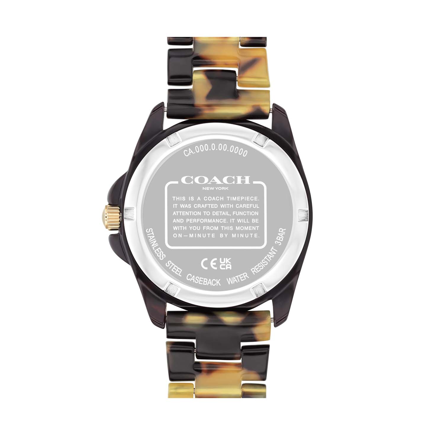 COACH 36MM Greyson Tortoise Women's Watch