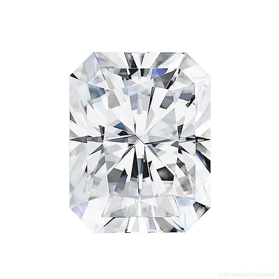 Gage Select Radiant Cut Near Colorless Moissanite 11.0 x 9.0 mm (5.30 CT. DEW)