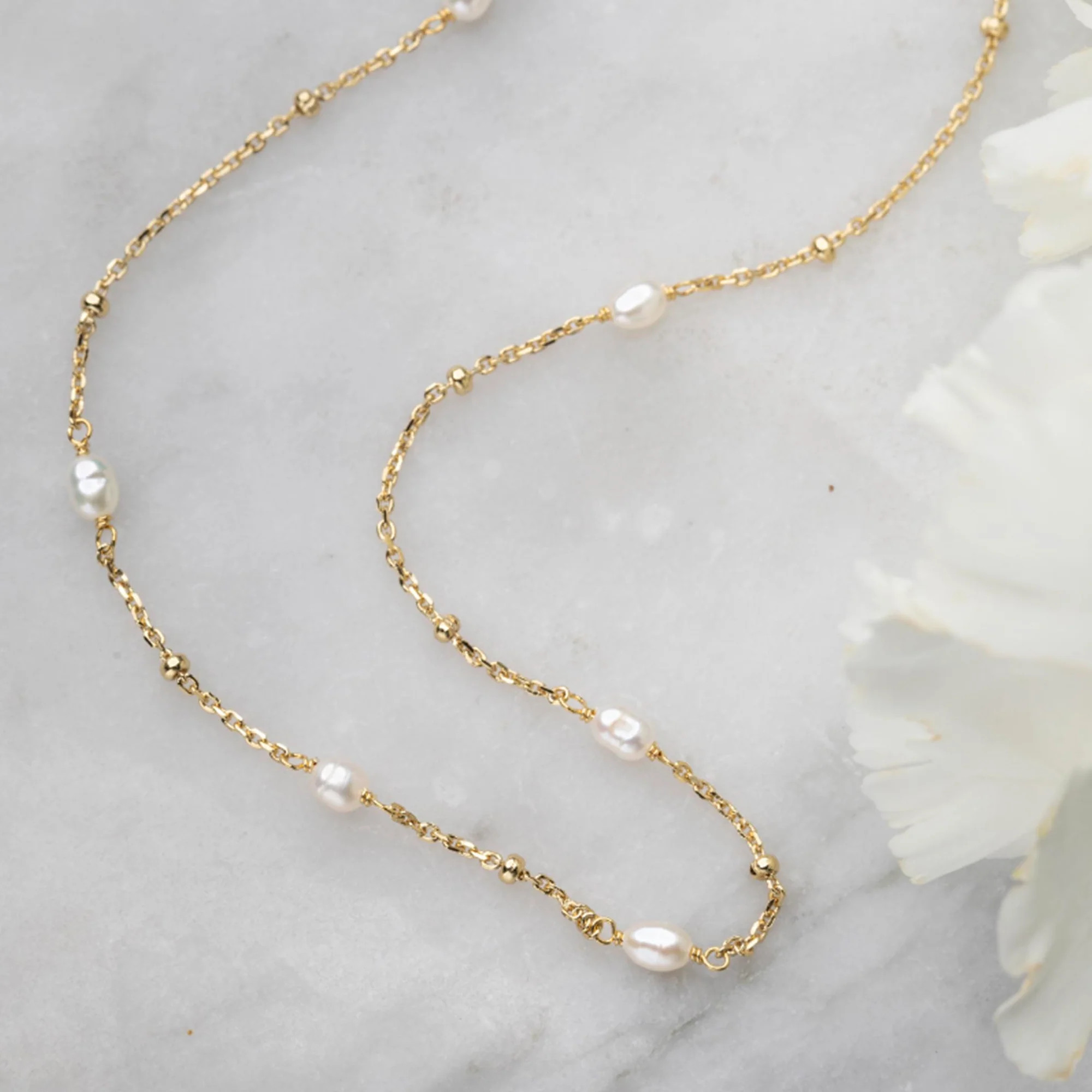 La Kaiser Misa 18K Gold Plated Pearl Choker Necklace