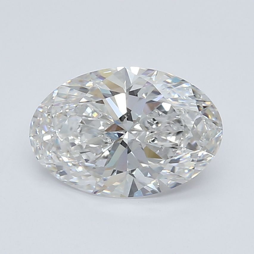 Calia 14K White Gold Oval Lab Grown Diamond Straight Engagement Ring (2 3/4 TCW)