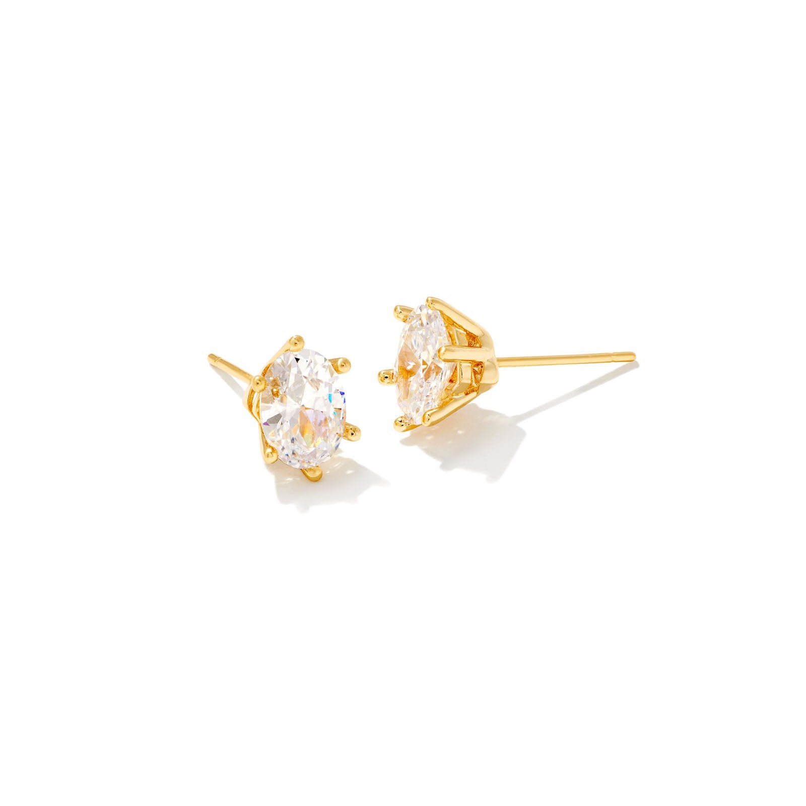 Kendra Scott Cailin Crystal Stud Earrings in Gold