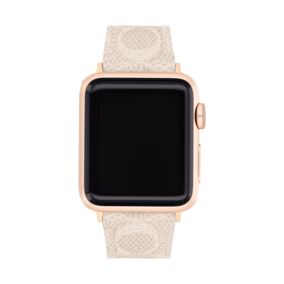 COACH Sand Canvas Apple Watch® Strap