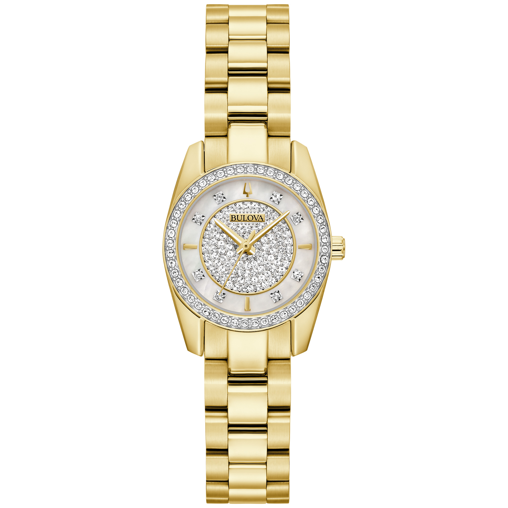 Bulova 24MM Crystal Women's Watch & Bracelet Gift Set