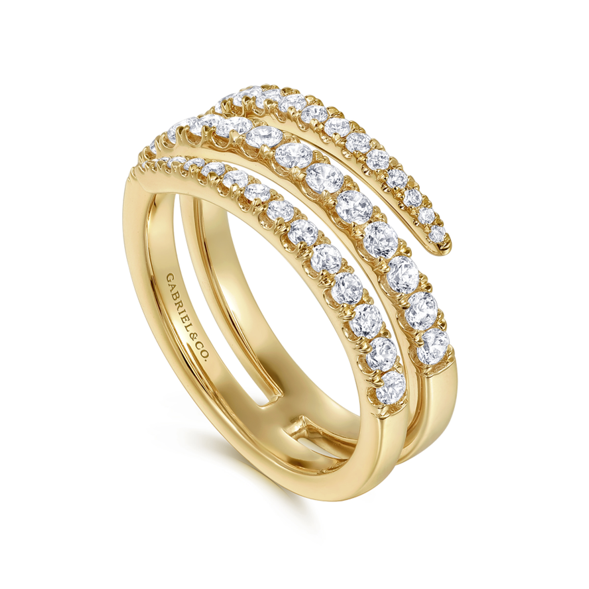 14K Gold Diamond Wrap Ring (3/4 TCW)