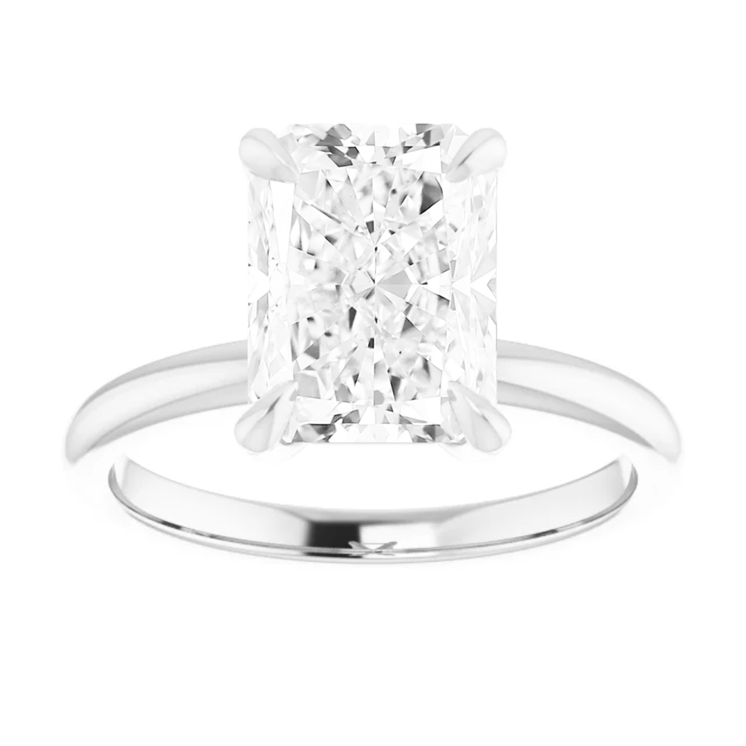 Alexa 14K White Gold Radiant Lab Grown Diamond Solitaire Engagement Ring (2 TCW)