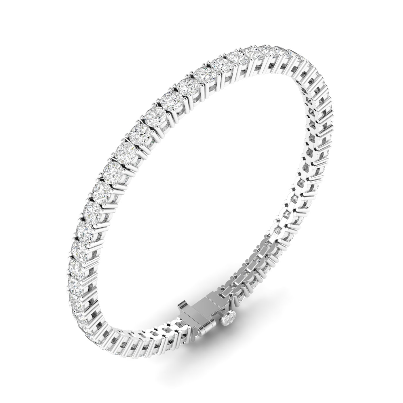 Gabriella 14K White Gold Classic Lab Grown Diamond Tennis Bracelet (8 TCW)