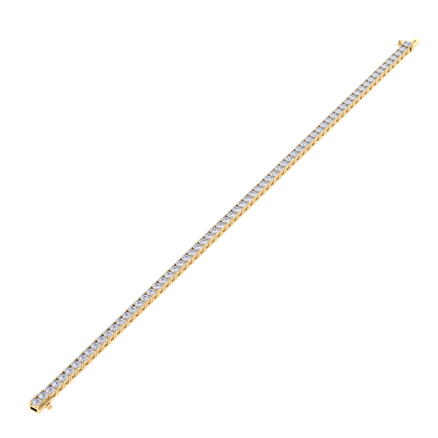 Gabriella 14K White Gold Classic Lab Grown Diamond Tennis Bracelet