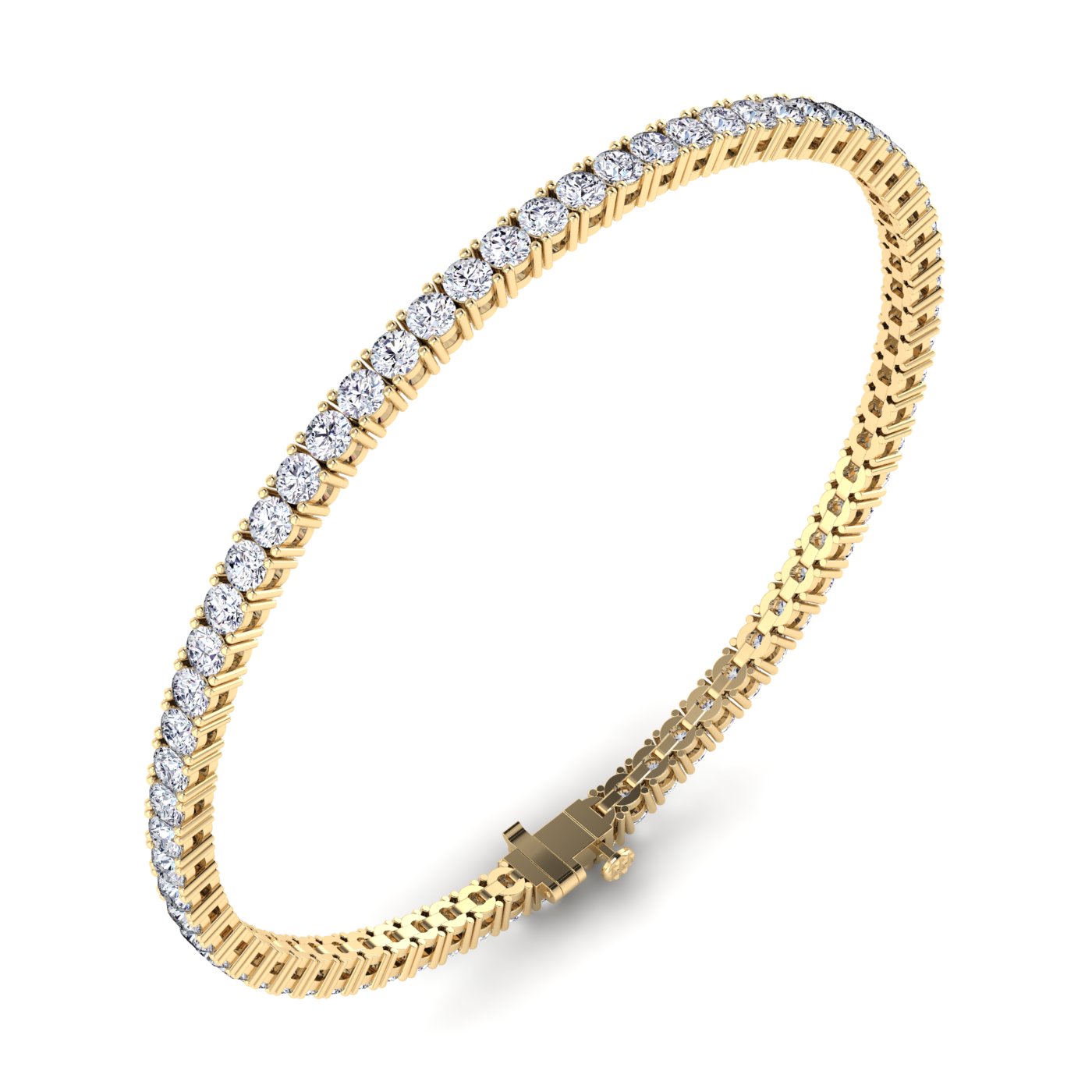 Gabriella 14K White Gold Classic Lab Grown Diamond Tennis Bracelet