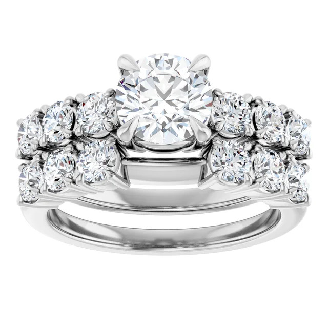 Frankie Curved Diamond Wedding Ring (2/3 TCW)