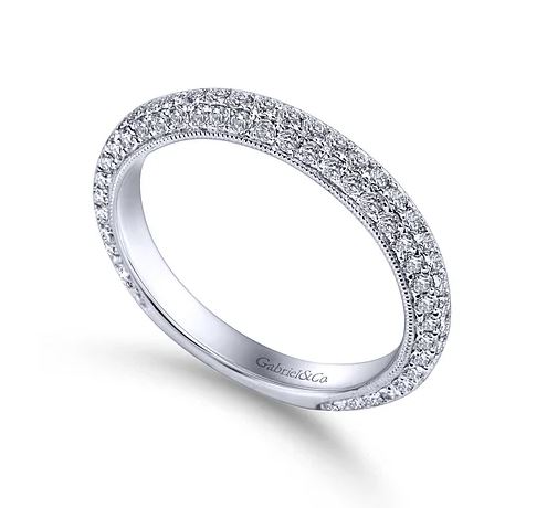 Kirsten Micro Pave Diamond Wedding Ring (7/8 TCW)