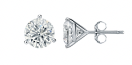 FRR 2CT Studs in 14k Yellow Gold- Martini