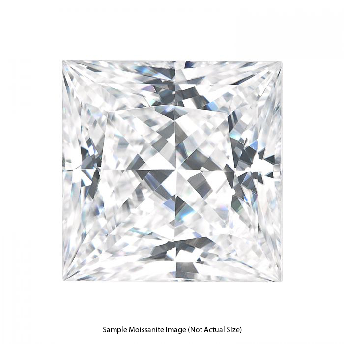 Gage Premium Select Princess Cut Colorless Moissanite 9.0mm (4.30 CT. DEW)