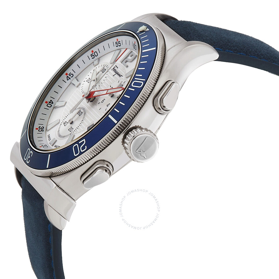 Ferragamo 1898 Sport Chrono Quartz White Dial Men's Watch SFYL01322