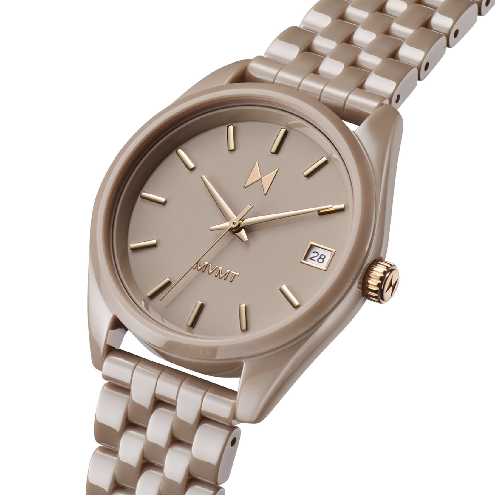 Rise Boyfriend Ceramic Women's Watch | Cashmere Taupe