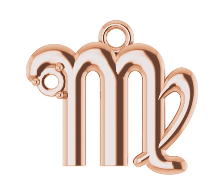 Virgo 14K Rose Gold Pendant