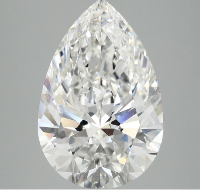 4.85ct Pear E VVS2 Lab Grown Diamond 8510
