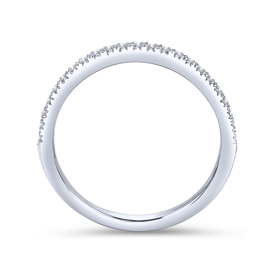 straight pave diamond wedding ring