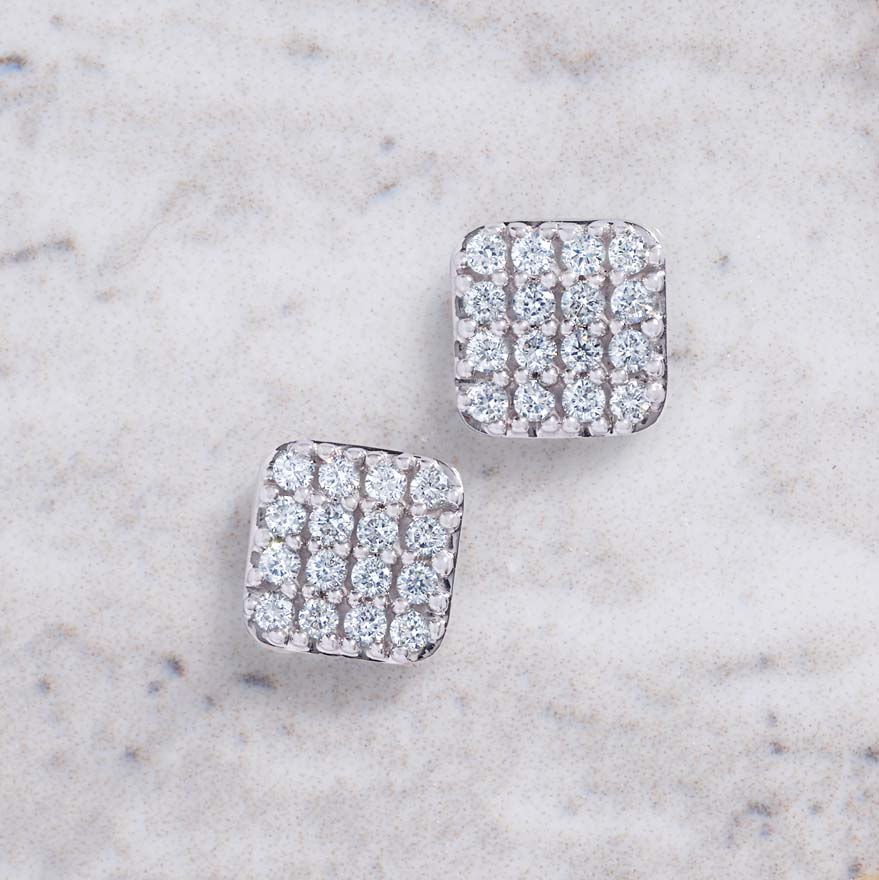 Kensington 14K Gold Diamond Cluster Earrings (1/5 TCW)