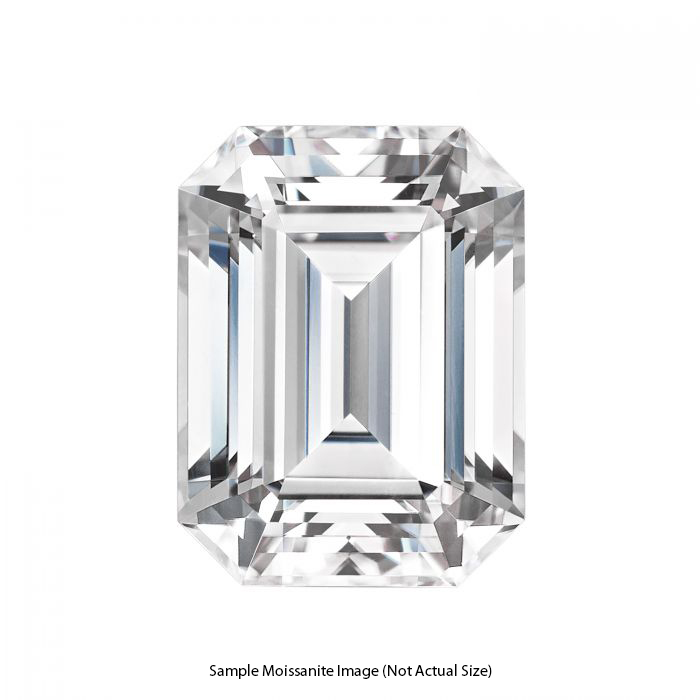 Gage Select Emerald Cut Near Colorless Moissanite 7.0mm x 5.0mm (1.05 CT. DEW)
